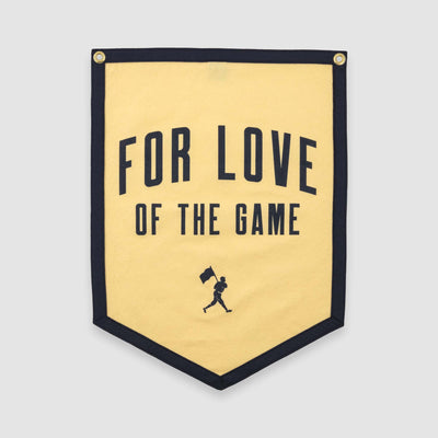 For Love of the Game Pin Banner - Baseballism x Oxford Pennant