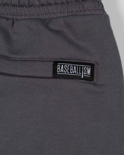 Play Hard Comfort Sweat Shorts (Charcoal) - Youth - Baseballism Online