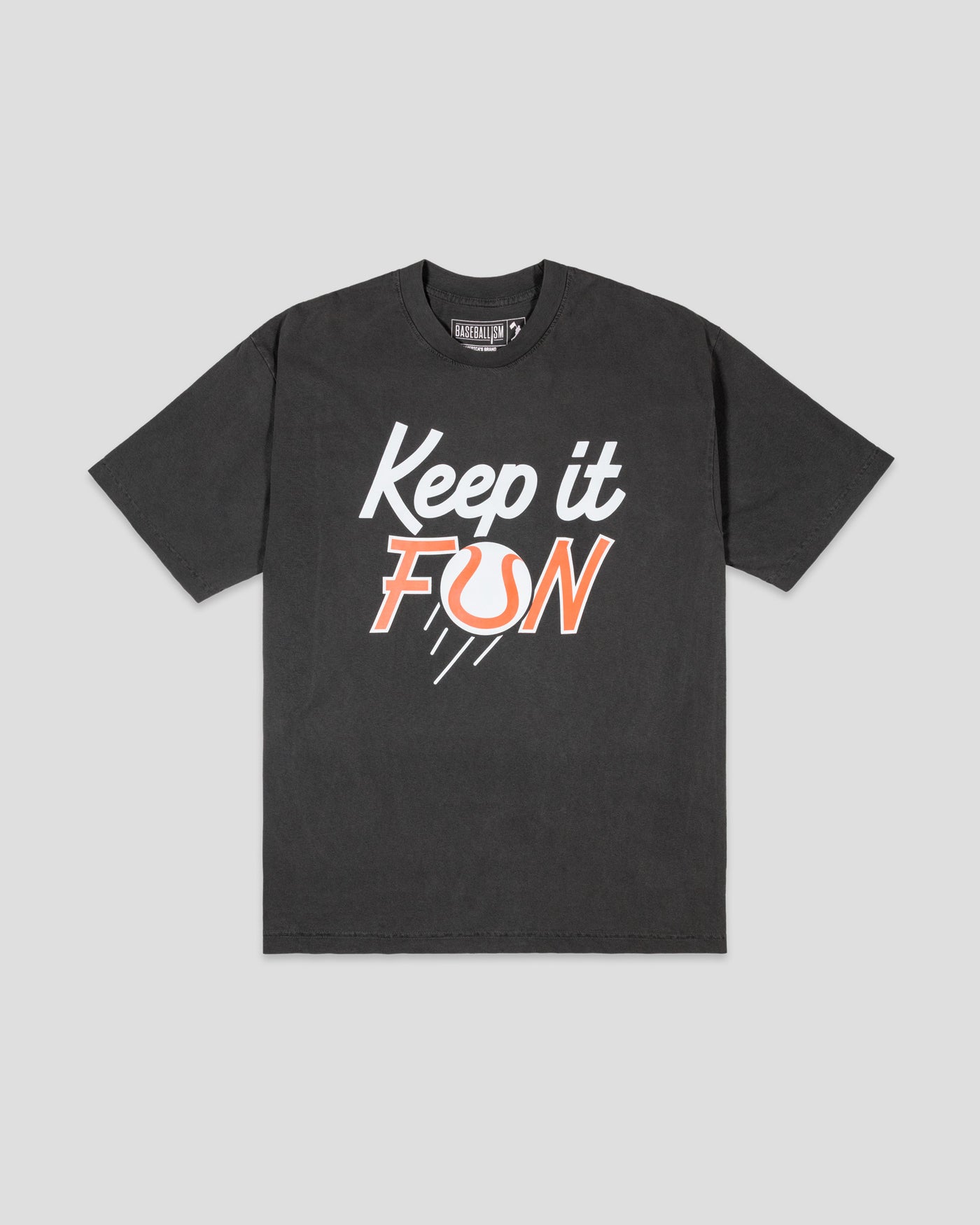 Keep It Fun Relaxed Fit T-Shirt (Black) - Baseballism x Austin Schultz