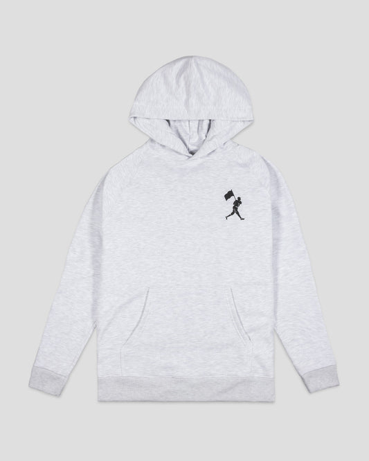 Branded Hoodie - Heather White - Baseballism Online