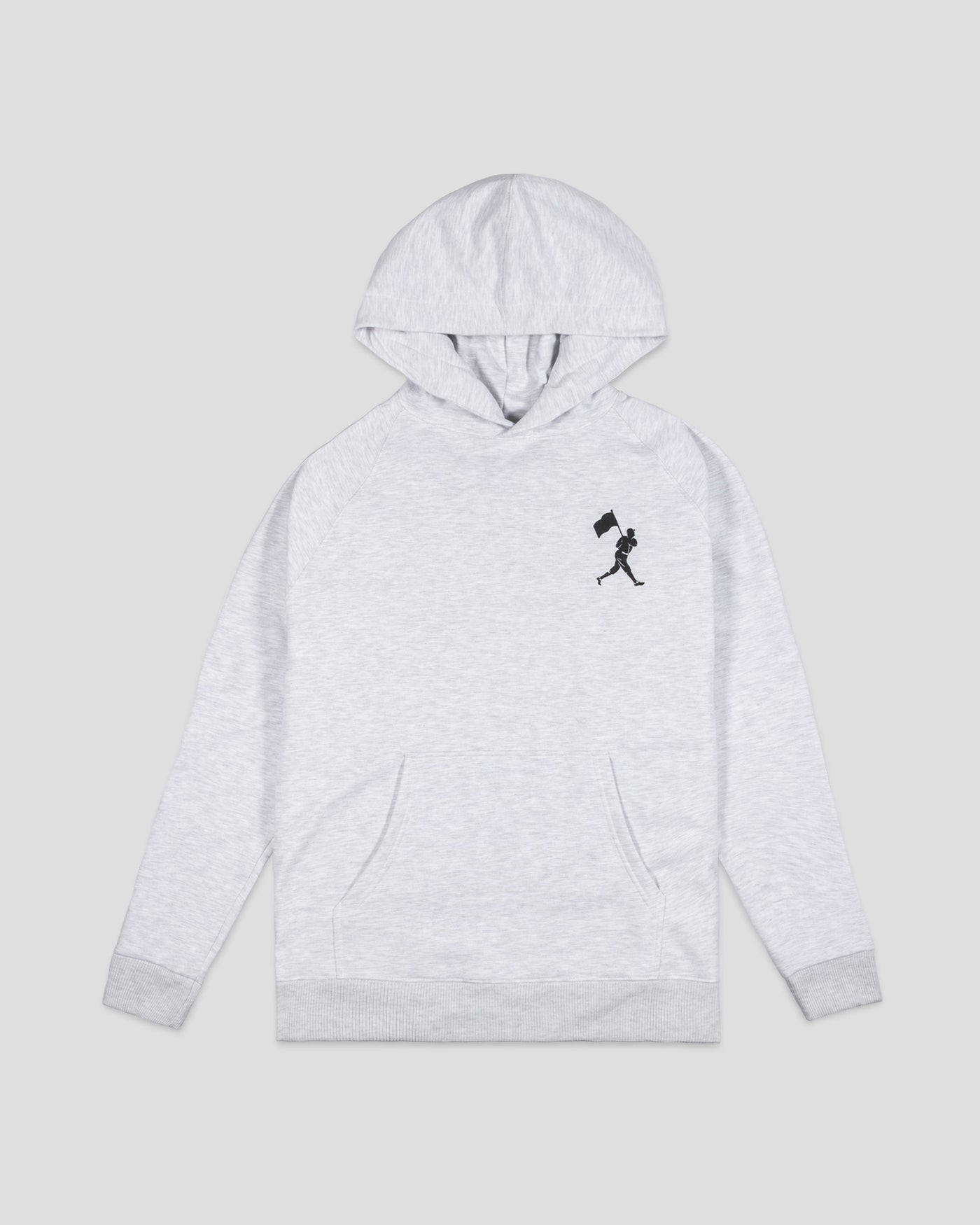 Branded Hoodie (Heather White) - Youth - Baseballism Online