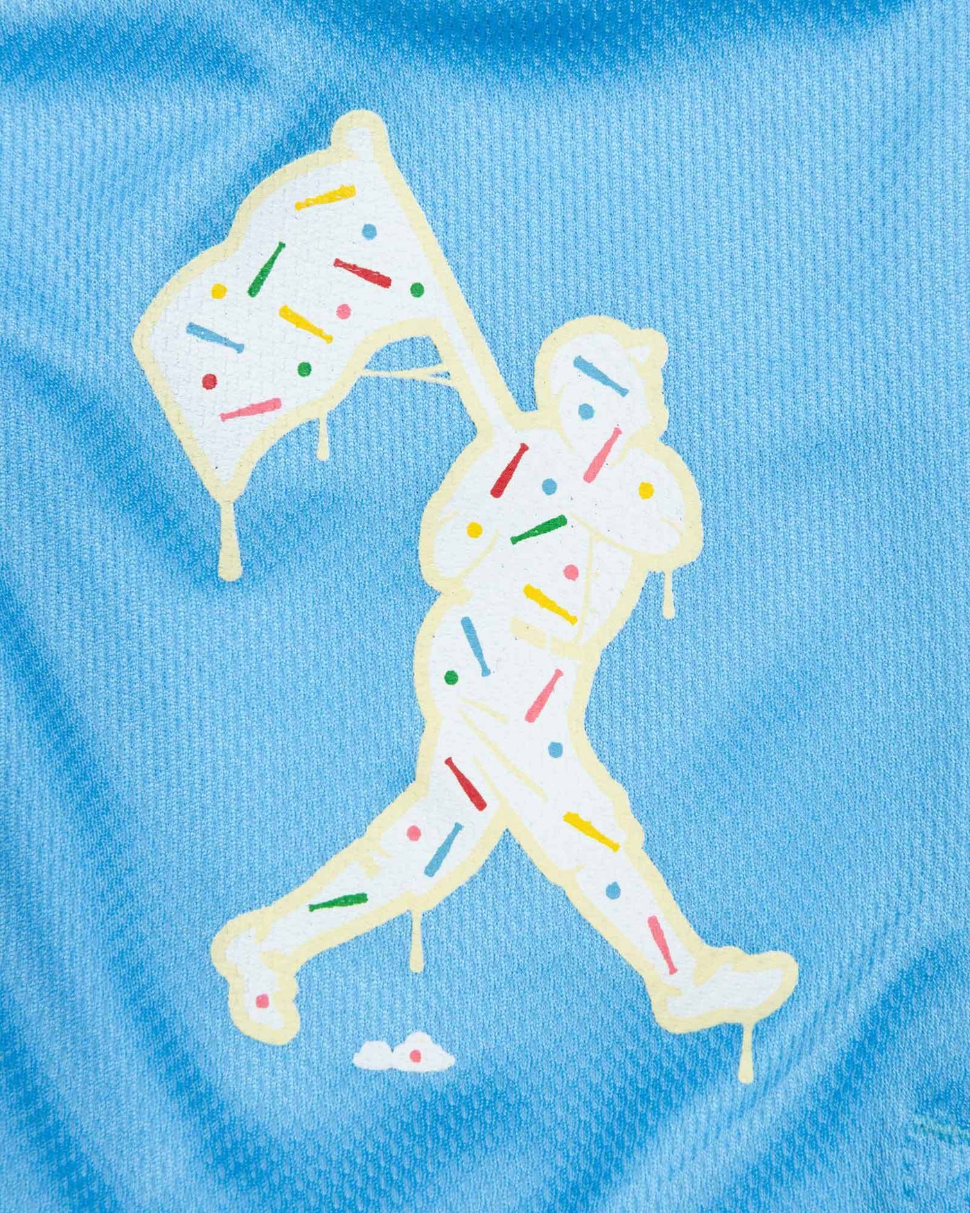 Batter Up Bakery Confetti Cupcake Diamond Air Mesh Shorts (Light Blue) - Youth - Baseballism Online