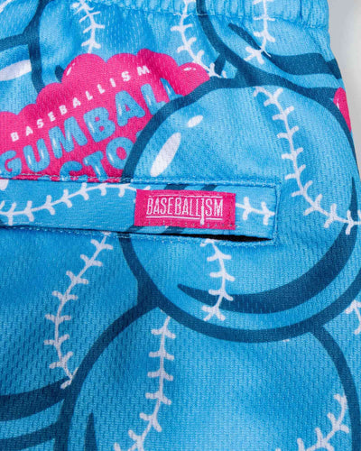 Gumball Factory Diamond Air Mesh Shorts - Light Blue - Baseballism Online