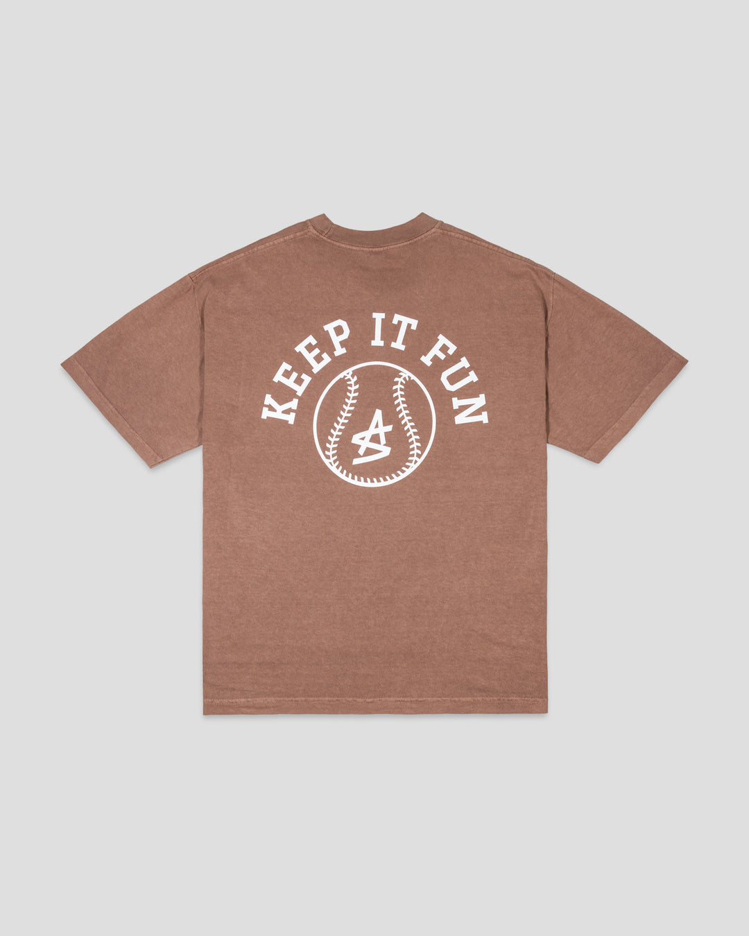 Keep It Fun Relaxed Fit T-Shirt (Brown) - Baseballism x Austin Schultz