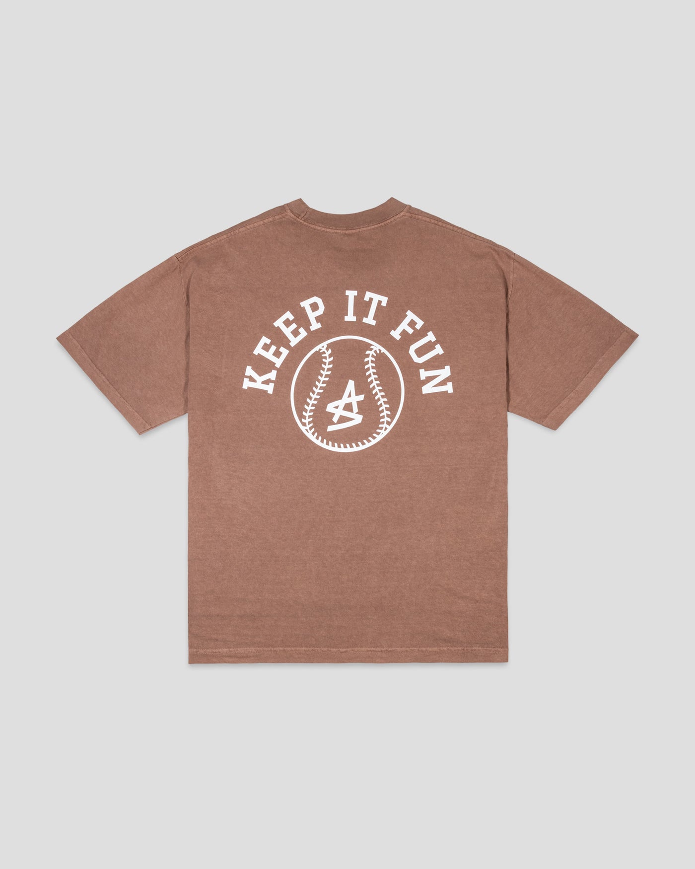 Keep It Fun Relaxed Fit T-Shirt (Brown) - Baseballism x Austin Schultz