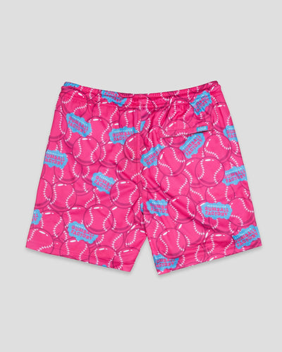 Gumball Factory Diamond Air Mesh Shorts - Pink - Baseballism Online