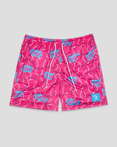 Gumball Factory Diamond Air Mesh Shorts - Pink - Baseballism Online