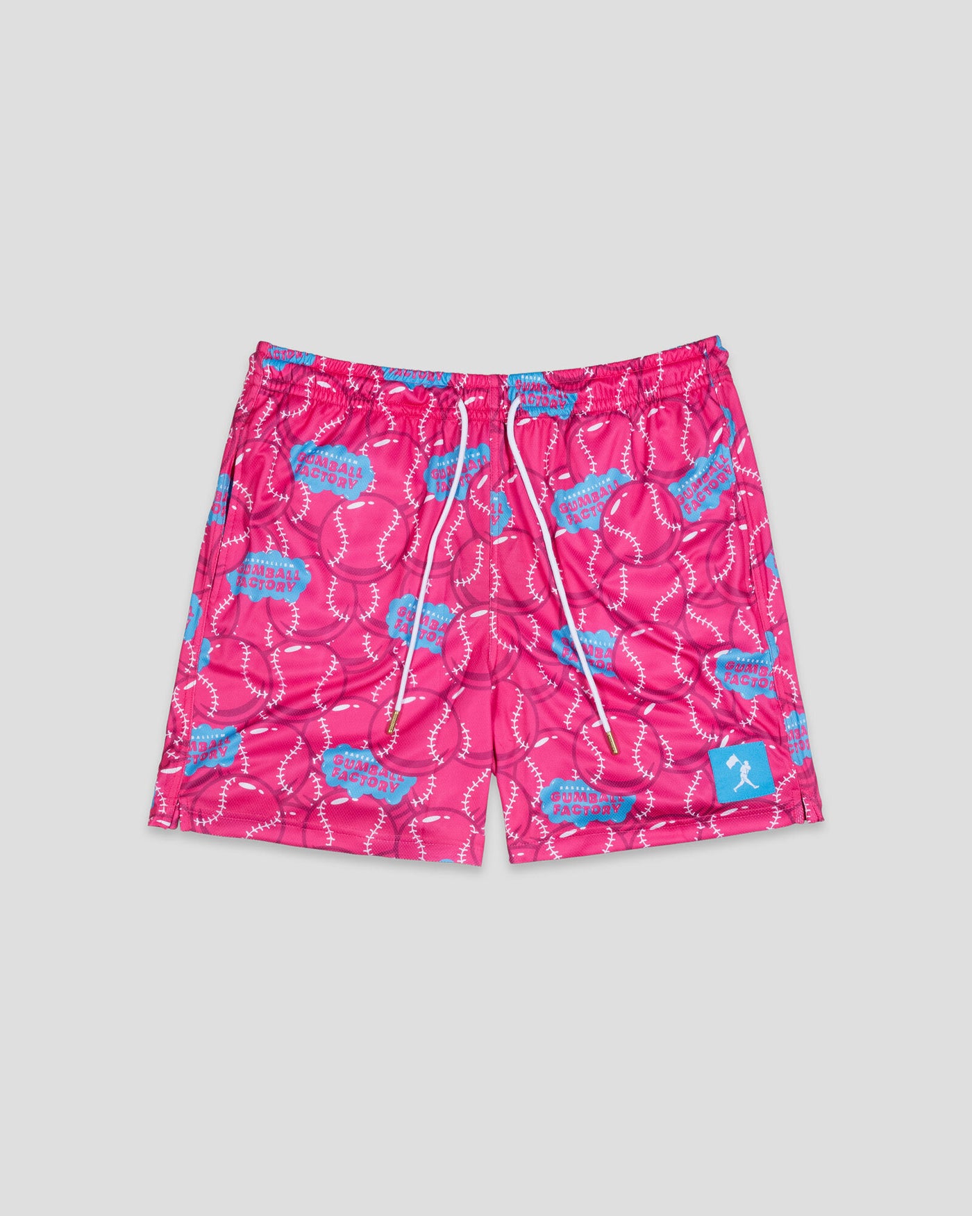 Gumball Factory Diamond Air Mesh Shorts (Pink) - Youth