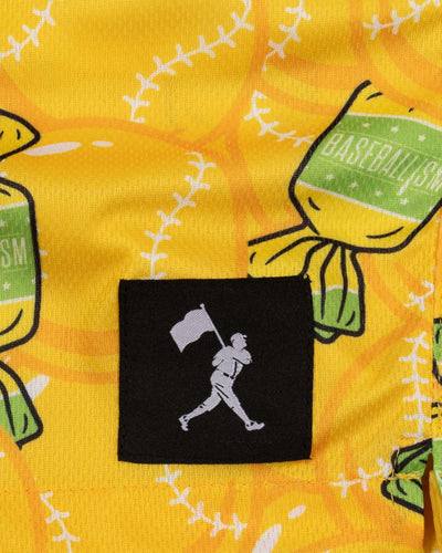 Doubles and Bubbles Diamond Air Mesh Shorts - Banana - Baseballism Online