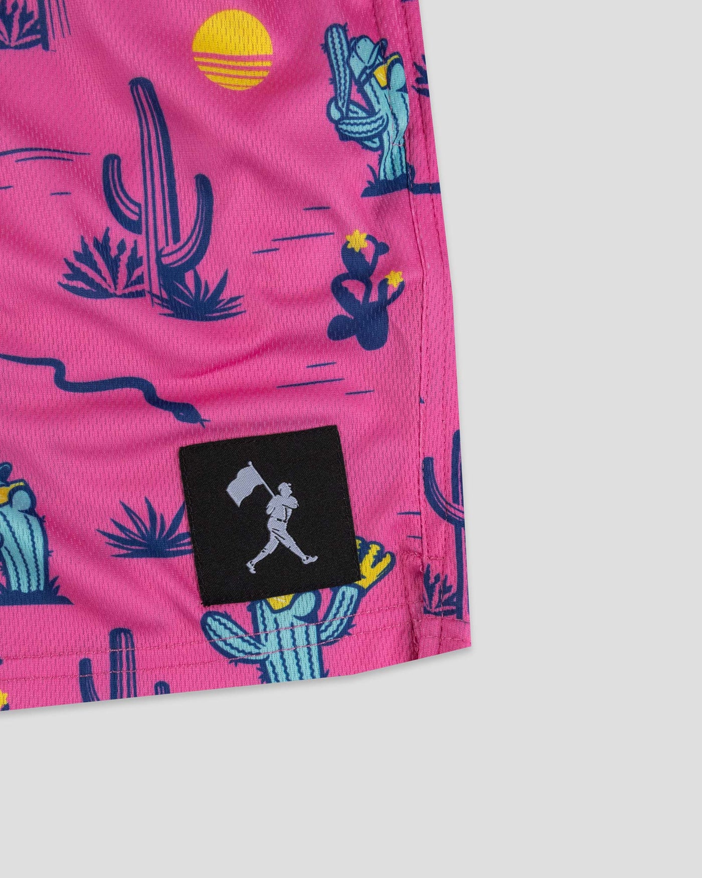 Spring Ball Cactus Diamond Air Mesh Shorts - Pink - Baseballism Online