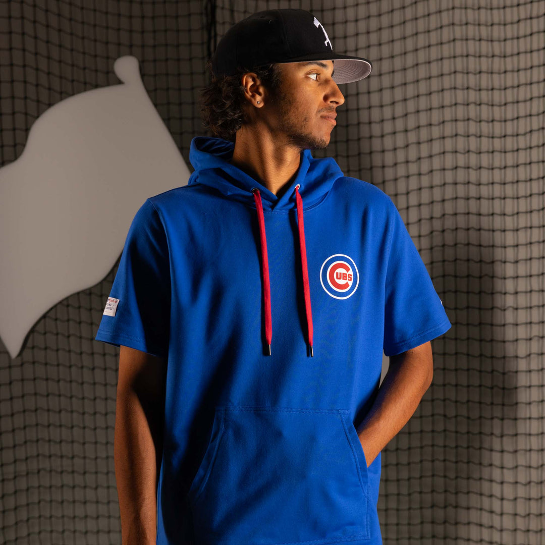 Short Sleeve Hoodie Chicago Cubs Baseballism Online