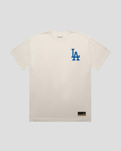 LA Gloves '24 World Series Edition Oversized Cotton Tee - Los Angeles Dodgers (PREORDER SHIP DATE 1/16/2025) - Baseballism Online