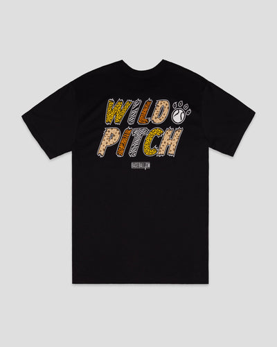 Wild Pitch T-Shirt - Black - Baseballism Online