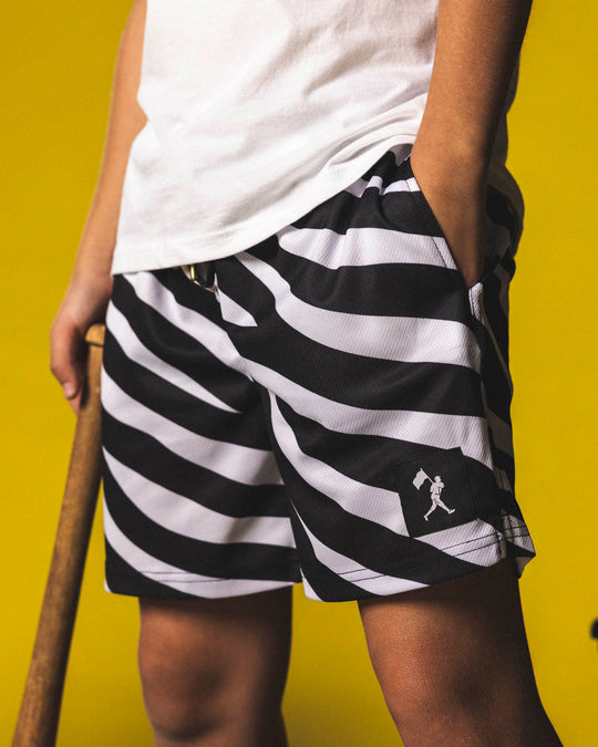 Wild Pitch Diamond Air Mesh Shorts (Zebra) - Youth | Baseballism