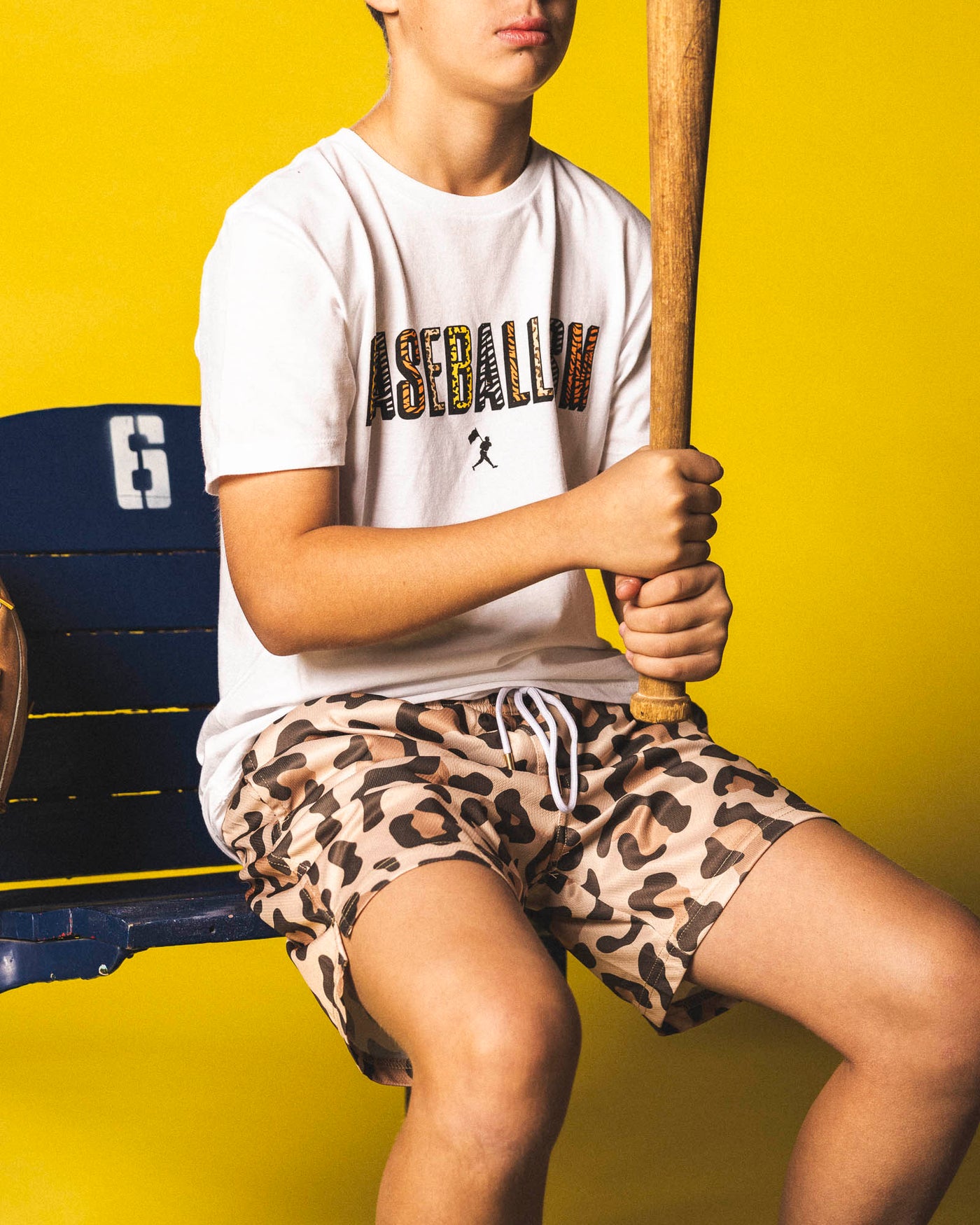 Wild Pitch Diamond Air Mesh Shorts (Leopard) - Youth