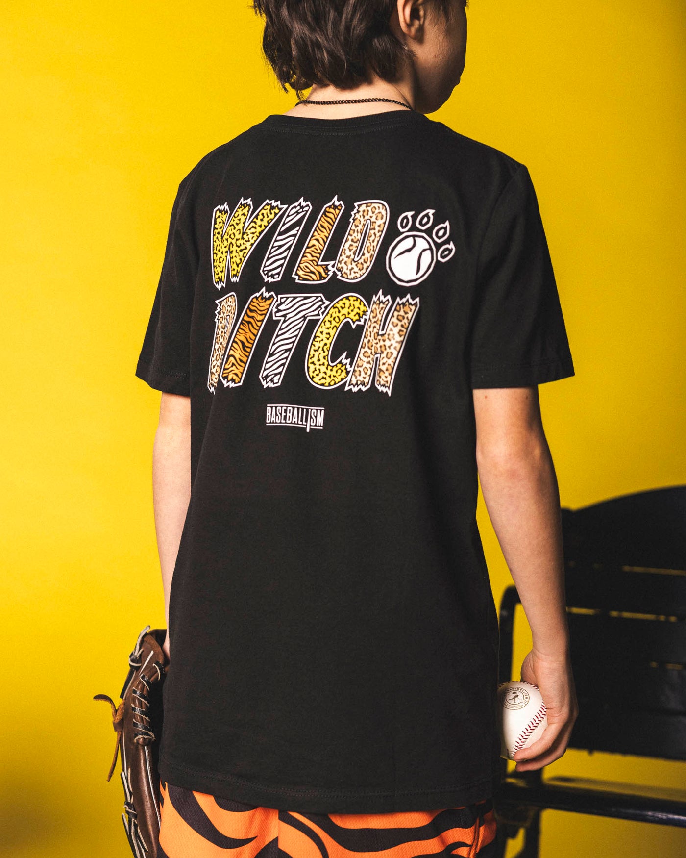 Wild Pitch T-Shirt (Black) - Youth