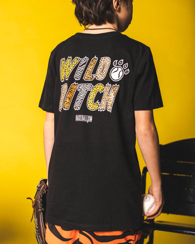 Wild Pitch T-Shirt (Black) - Youth