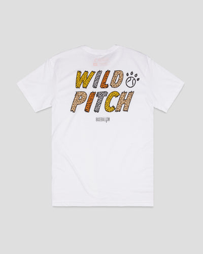 Wild Pitch T-Shirt - White - Baseballism Online