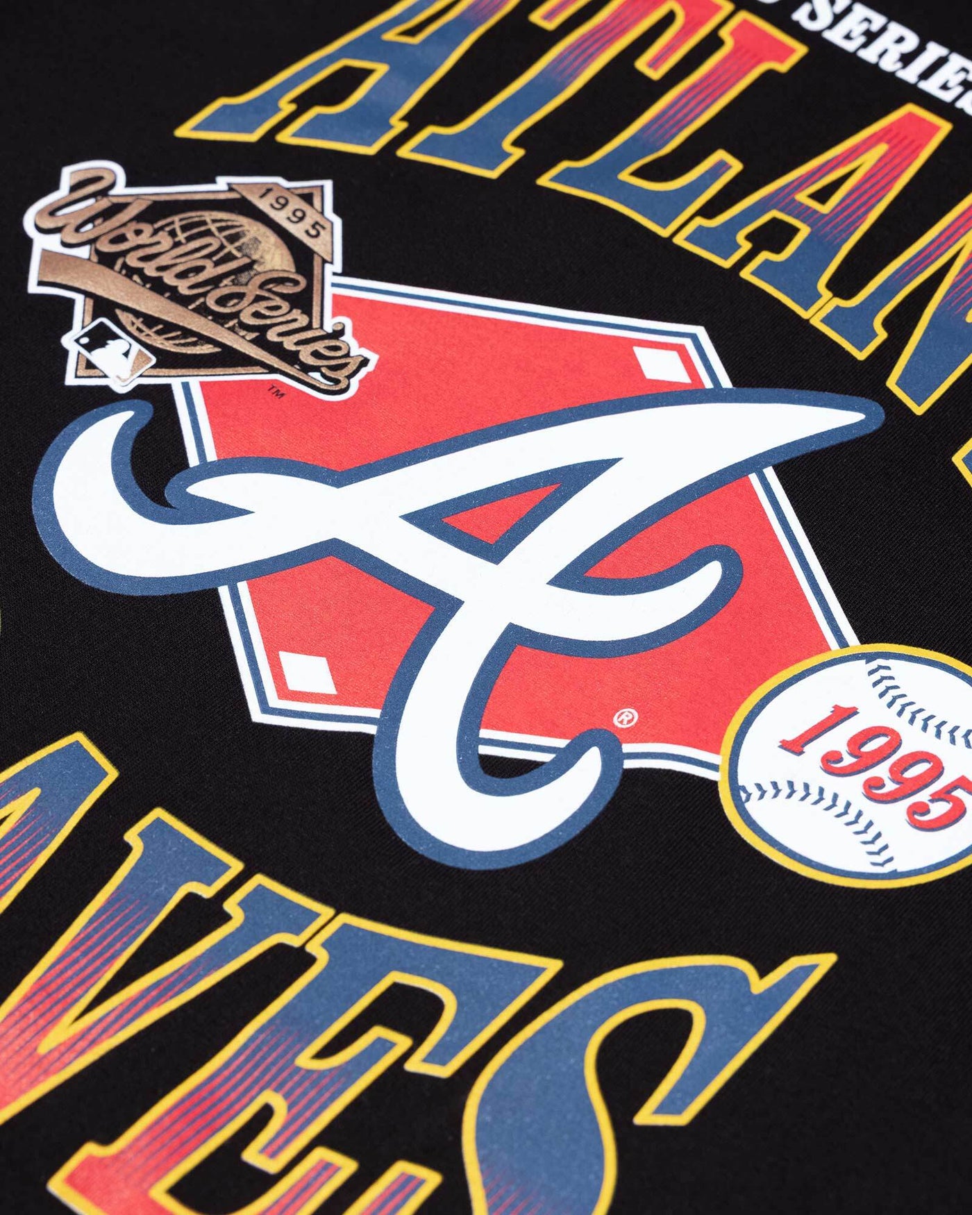 World Series 1995 Relaxed Fit T-Shirt (Black) - Atlanta Braves