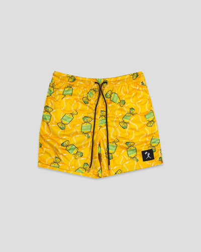 Doubles and Bubbles Diamond Air Youth Mesh Shorts - Banana - Baseballism Online