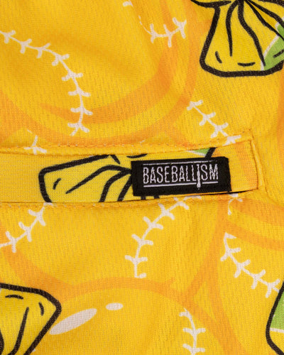 Doubles and Bubbles Diamond Air Youth Mesh Shorts - Banana - Baseballism Online