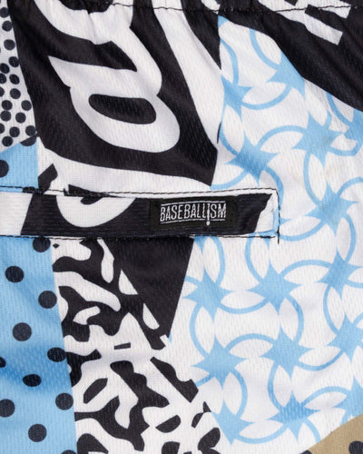 Jackie Robinson Patterned Diamond Air Mesh Shorts - Youth - Baseballism Online