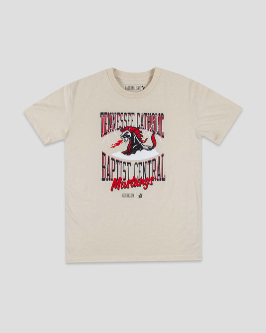 Tennessee Catholic Baptist Central Youth (Cream) - Baseballism x Austin Schultz - Baseballism Online