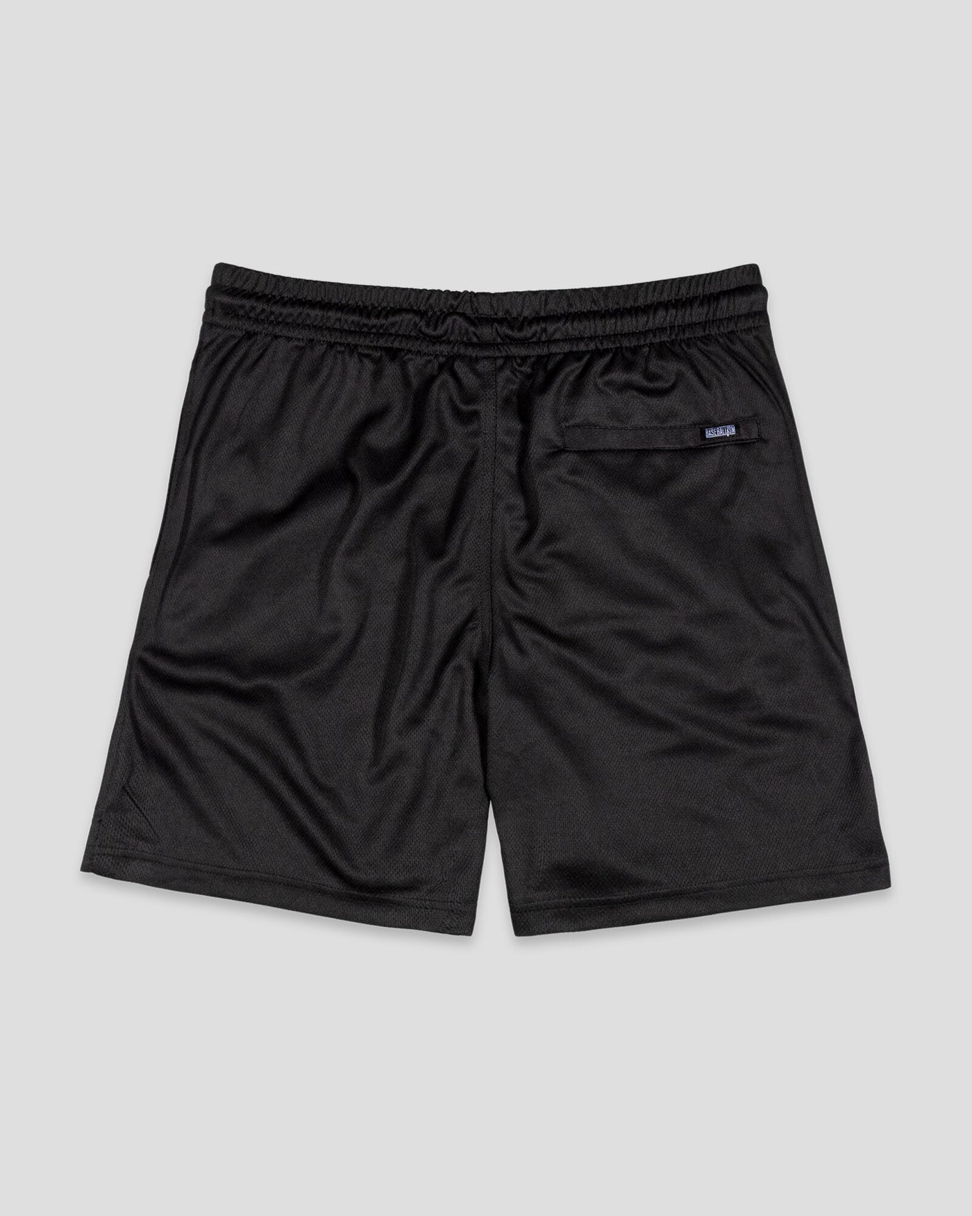 Yuvi Branded Diamond Air Mesh Shorts - Black