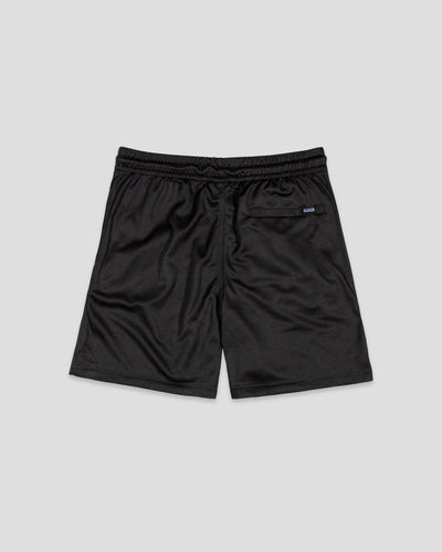 Yuvi Branded Diamond Air Mesh Shorts (Black) - Youth