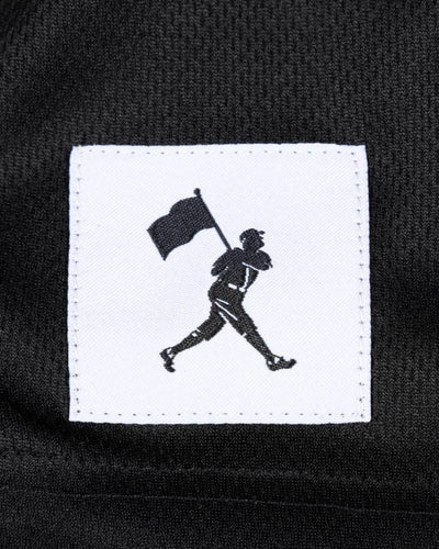 Yuvi Branded Diamond Air Mesh Shorts (Black) - Youth