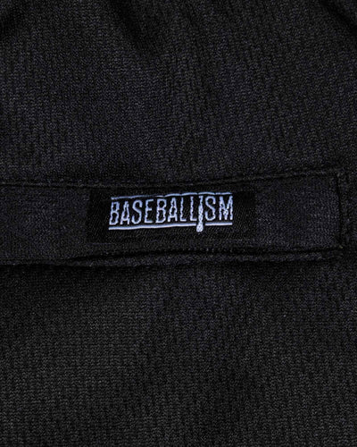 Yuvi Branded Diamond Air Mesh Shorts (Black) - Youth