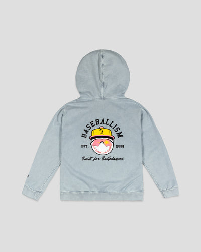 Happy Place Hoodie (Charcoal) - Youth - Baseballism Online