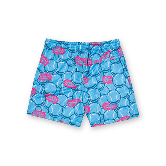 Gumball Factory Diamond Air Mesh Shorts (Light Blue) - Youth - Baseballism Online