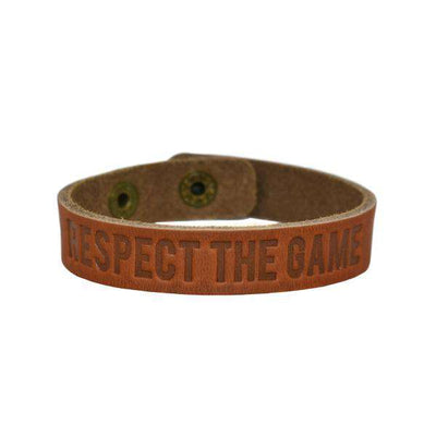 Respect the Game Single Loop Bracelet - Brown