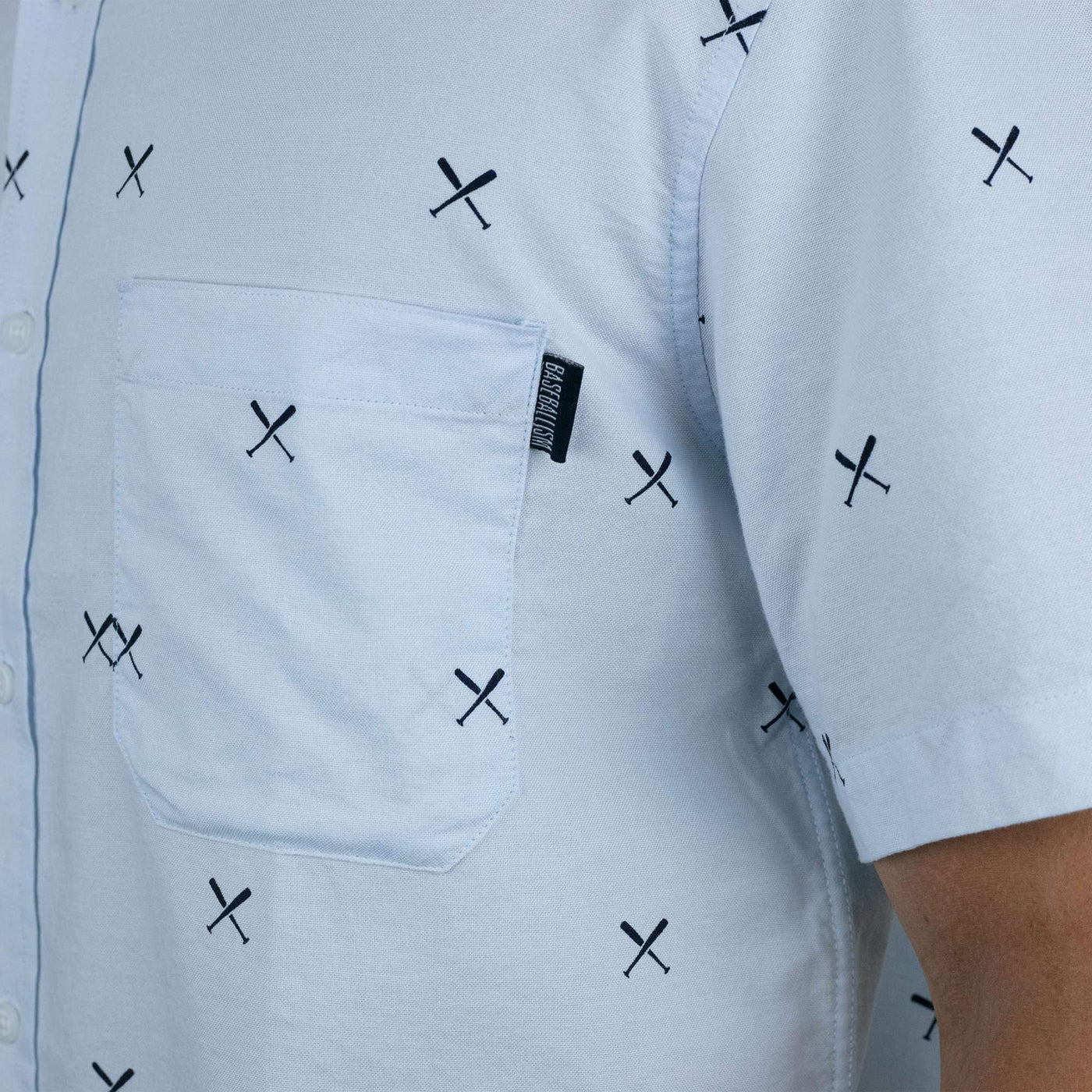 Crossed Bats - Oxford Button Down - Baseballism Online
