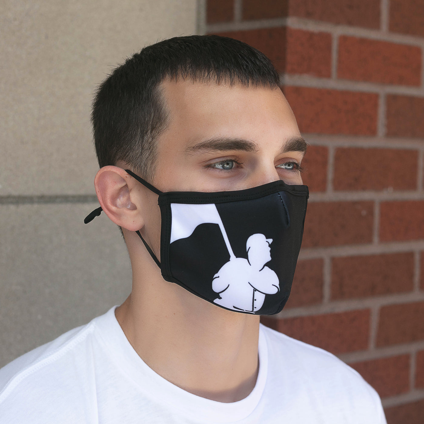 Flag Man (Black) Fashion Mask - Unisex