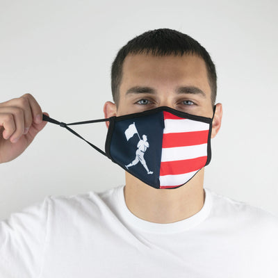 Máscara de moda Flag Man USA - Unisex