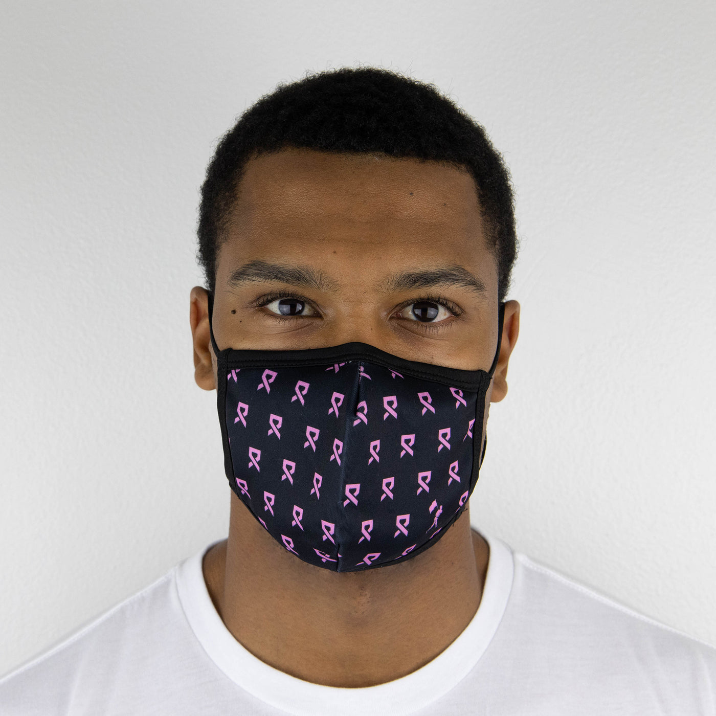 Máscara de moda rosa con cinta de rally - Unisex