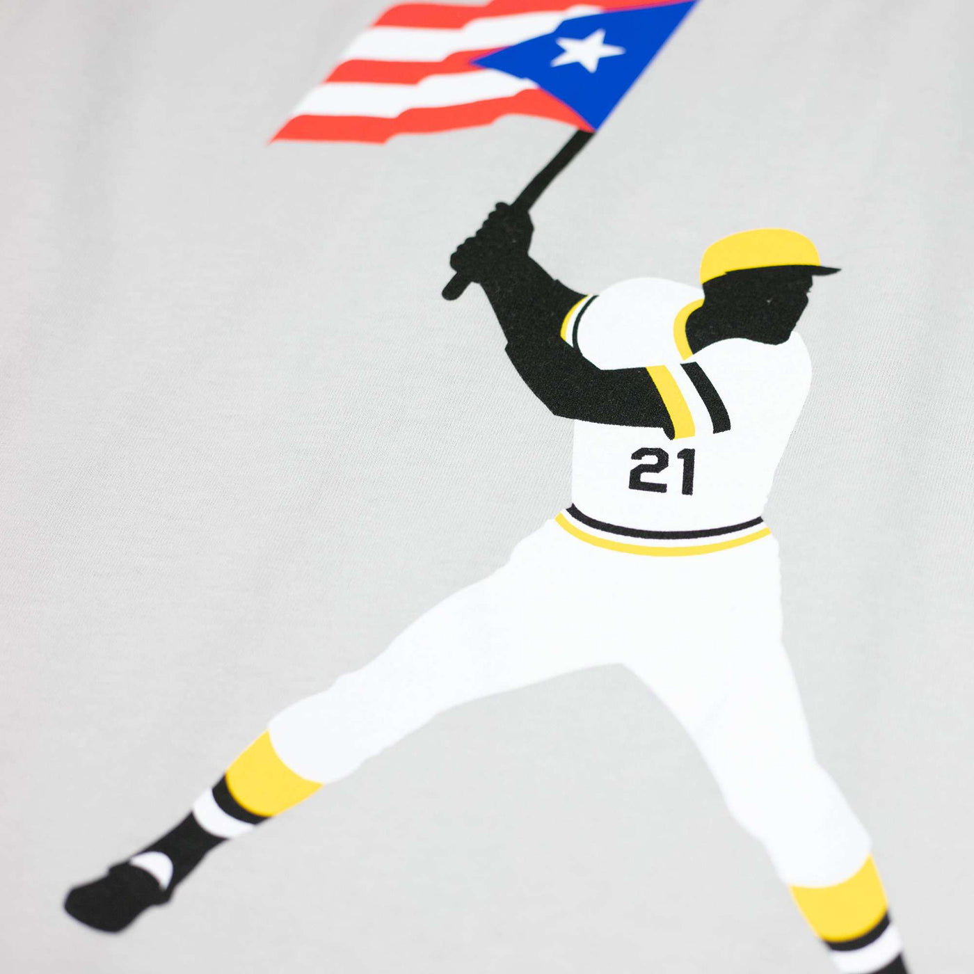 Clemente Swinging Flag