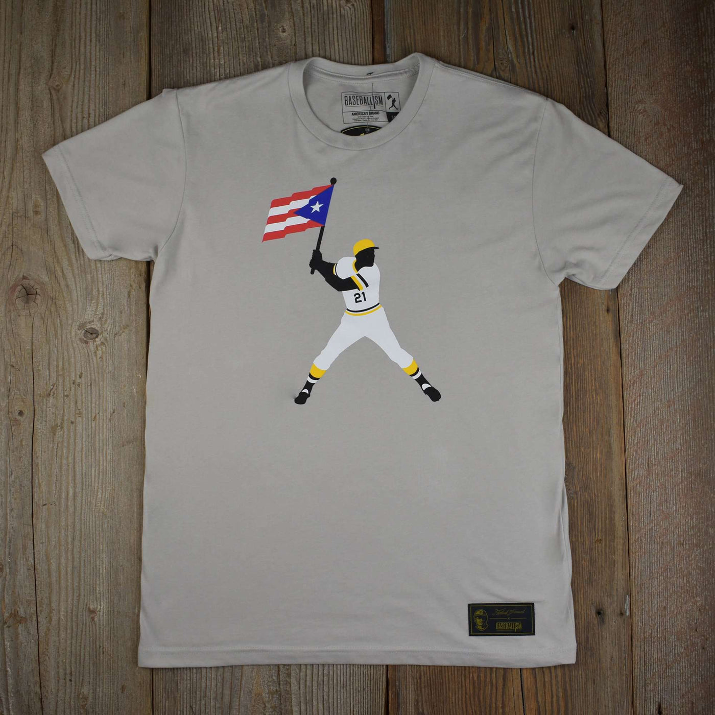 Clemente Swinging Flag