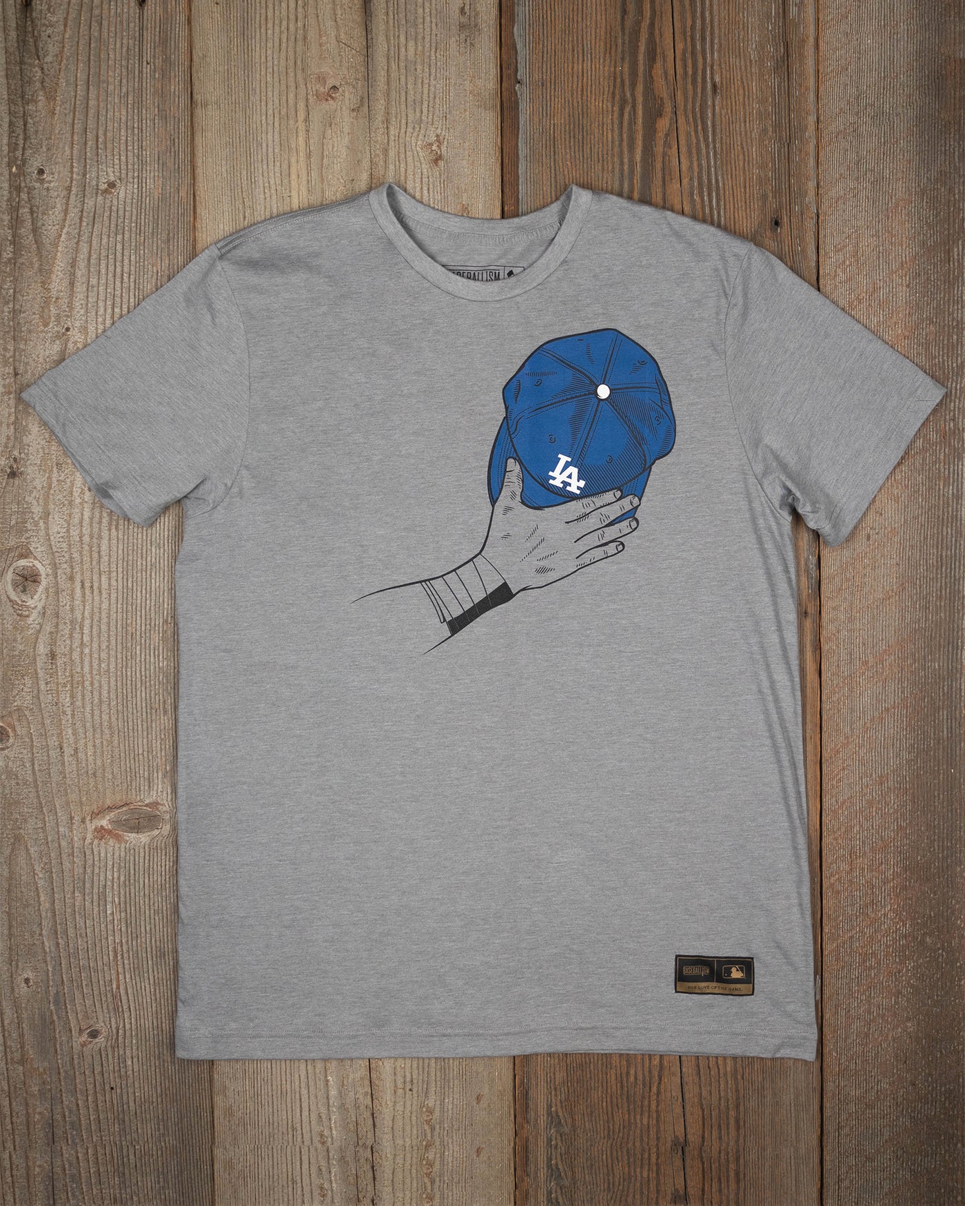 Baseballism Get Your Peanuts! Women's Warm-Up Tee - Los Angeles Dodgers 2XL