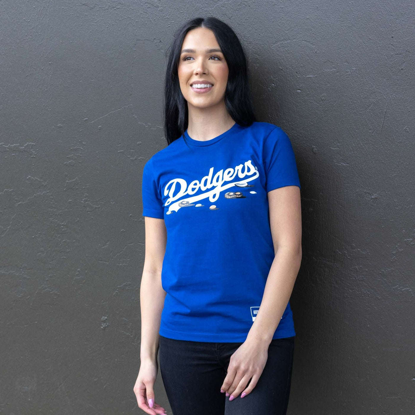 Get Your Peanuts! Women's Warm-Up Tee - Los Angeles Dodgers