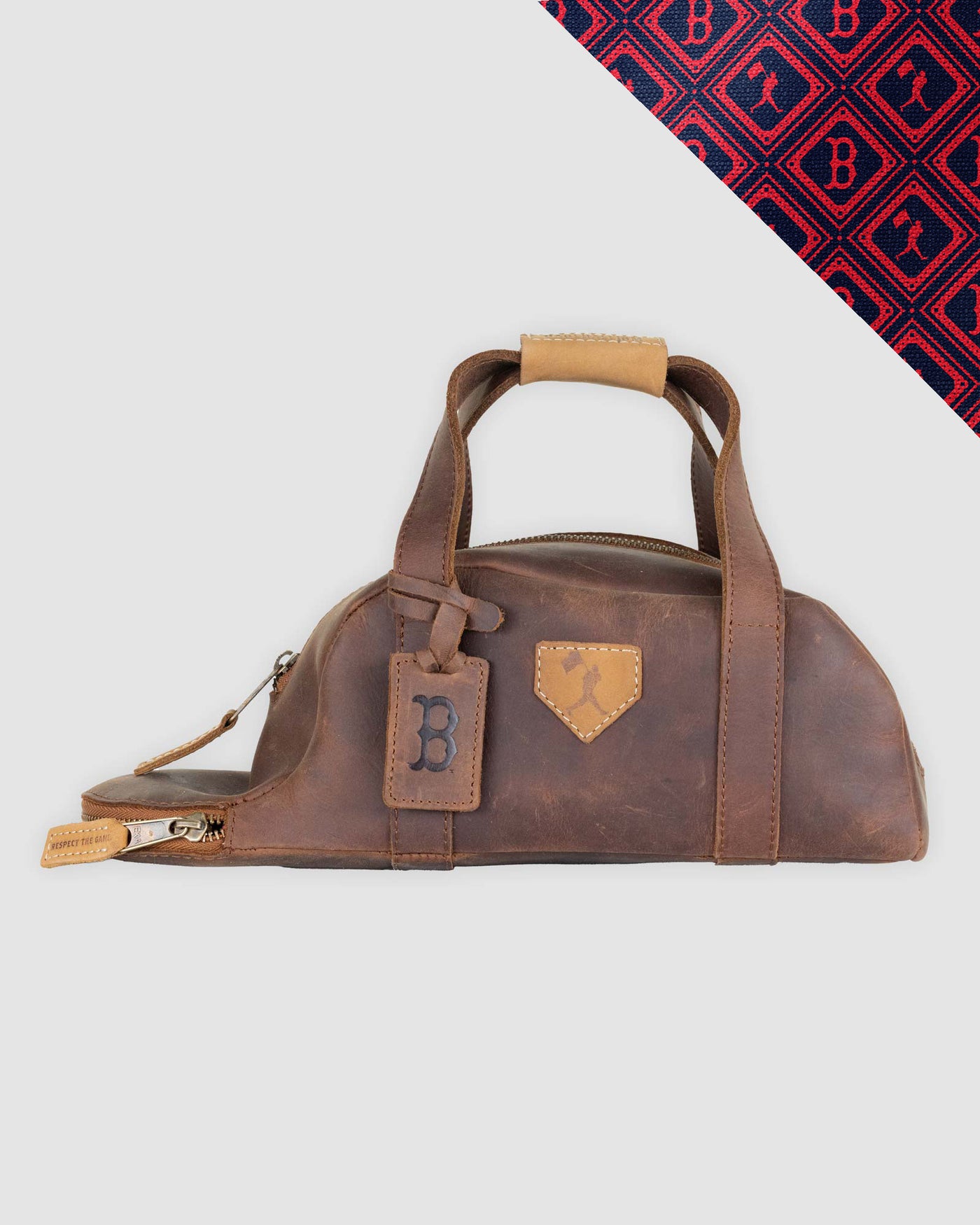 Glove Leather Toiletry Bat Bag - Boston Red Sox - Baseballism Online