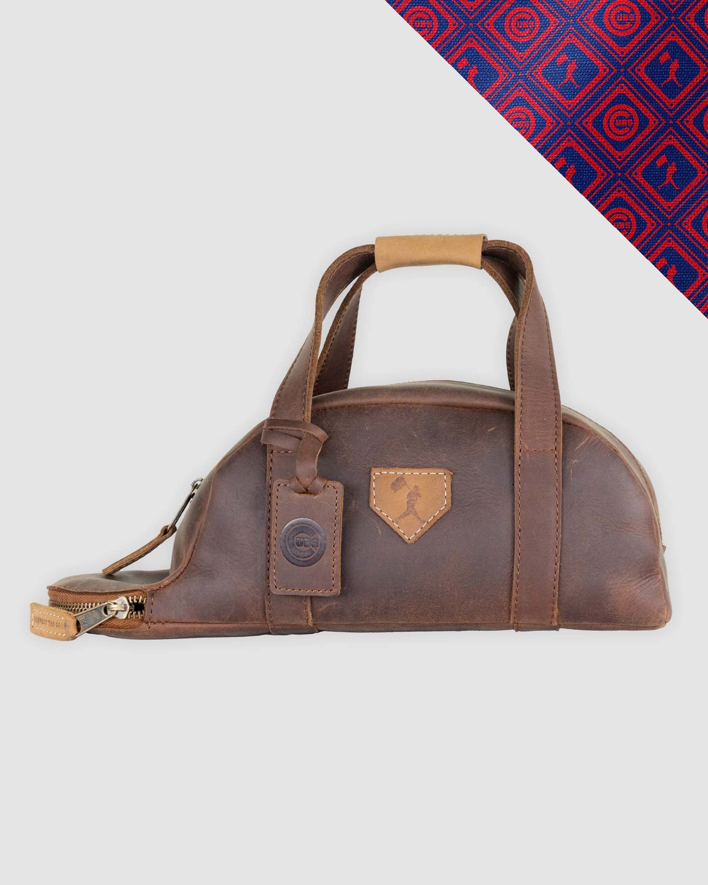 Glove Leather Toiletry Bat Bag - Chicago Cubs - Baseballism Online