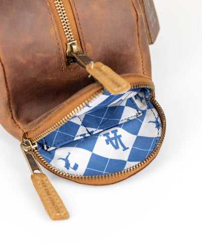 Glove Leather Toiletry Bat Bag - Los Angeles Dodgers - Baseballism Online