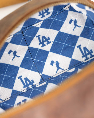 Glove Leather Toiletry Bat Bag - Los Angeles Dodgers - Baseballism Online