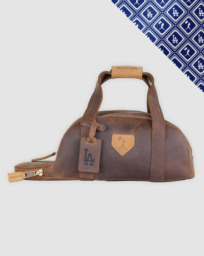Glove Leather Toiletry Bat Bag - Los Angeles Dodgers - Baseballism Online