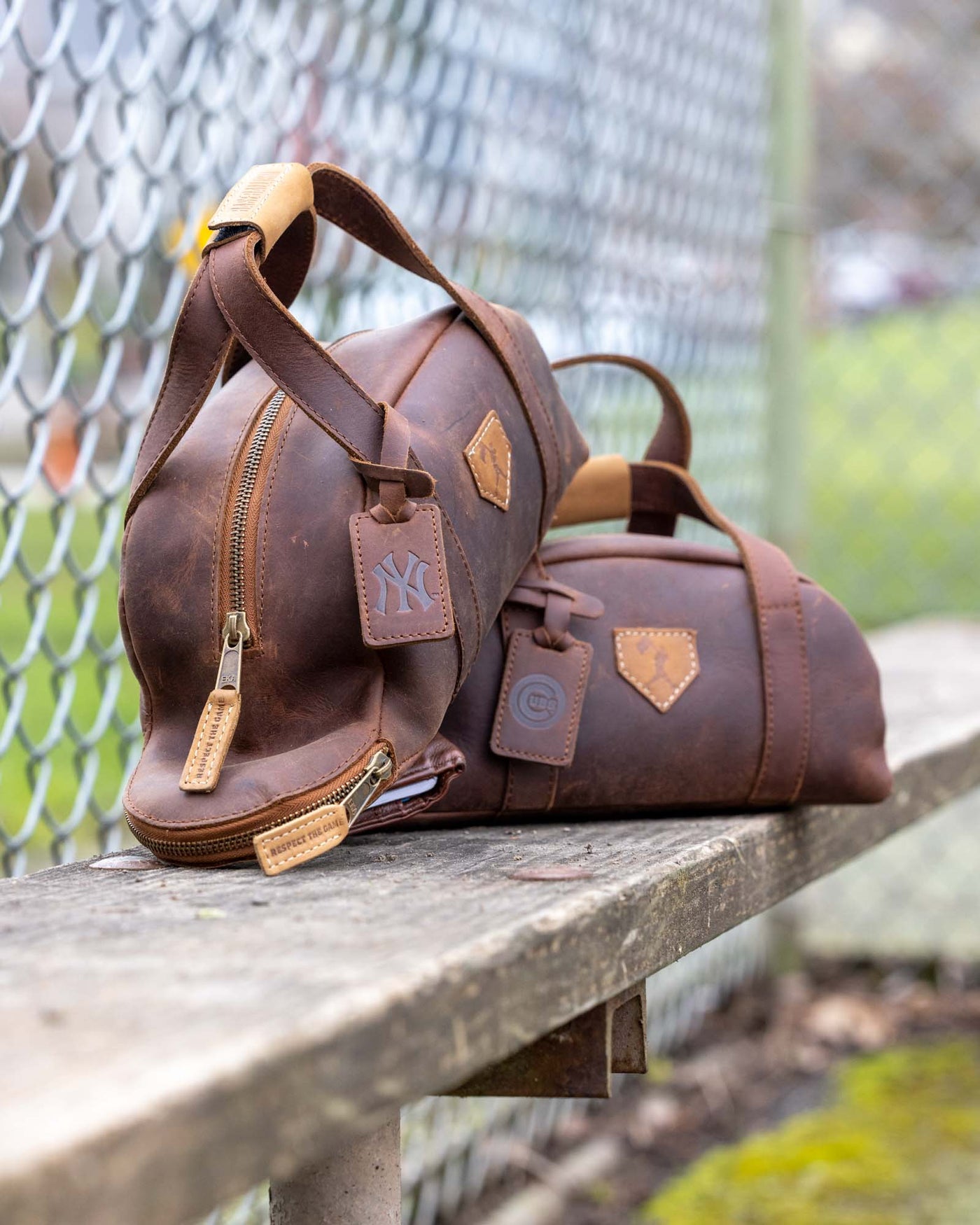 Glove Leather Toiletry Bat Bag - New York Yankees - Baseballism Online
