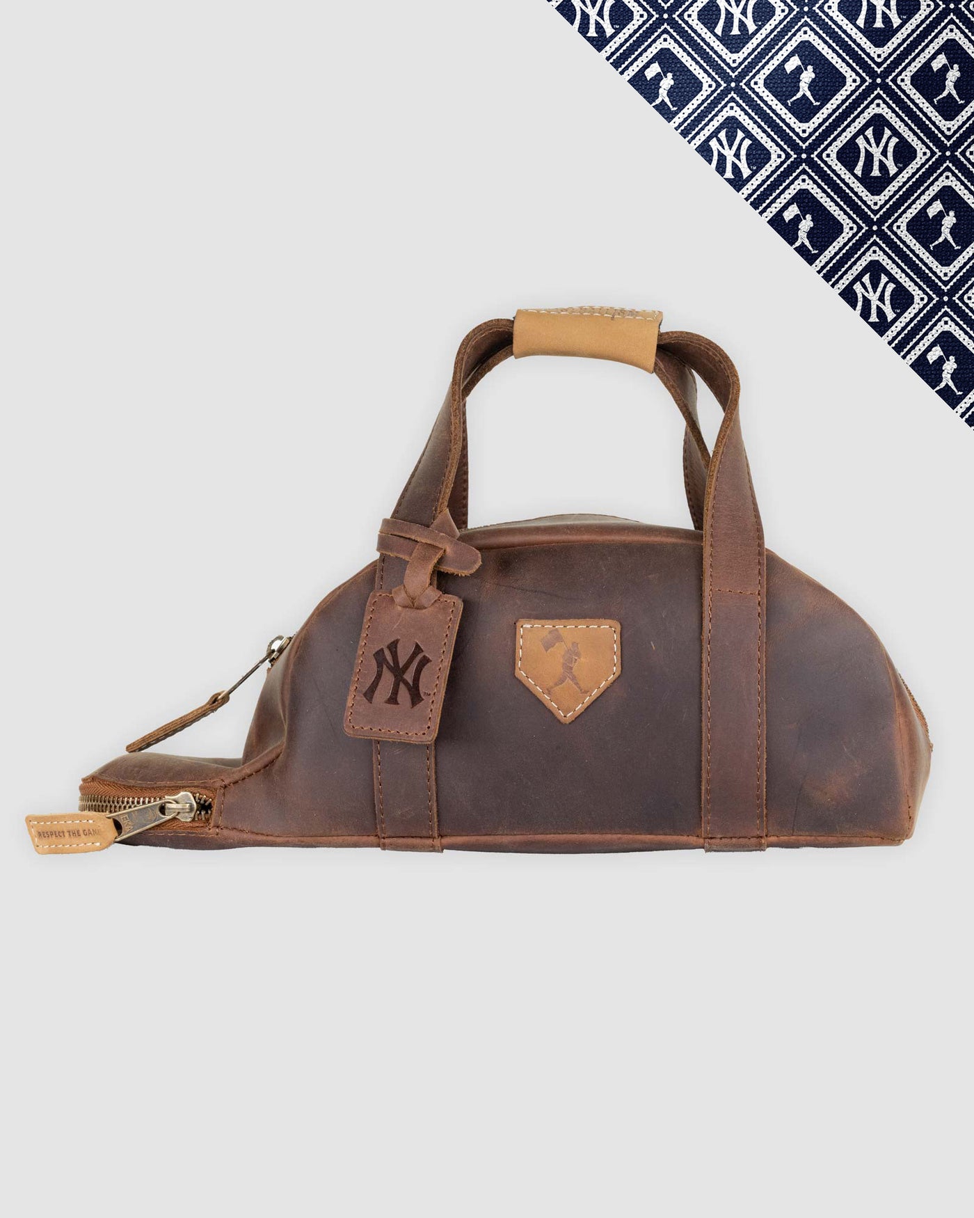 Glove Leather Toiletry Bat Bag - New York Yankees - Baseballism Online