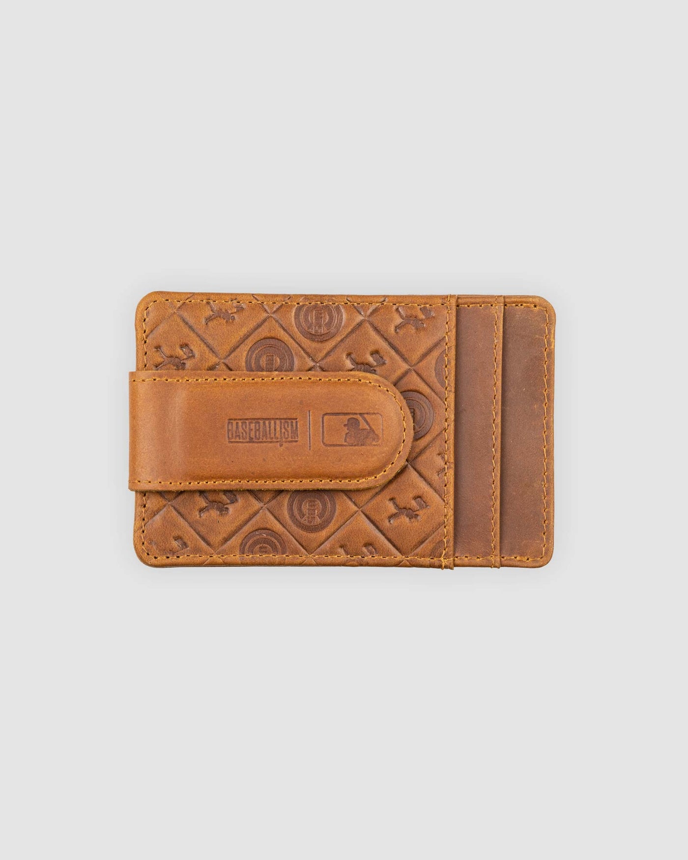 Flag Man Glove Leather Money Clip Wallet - Chicago Cubs - Baseballism Online